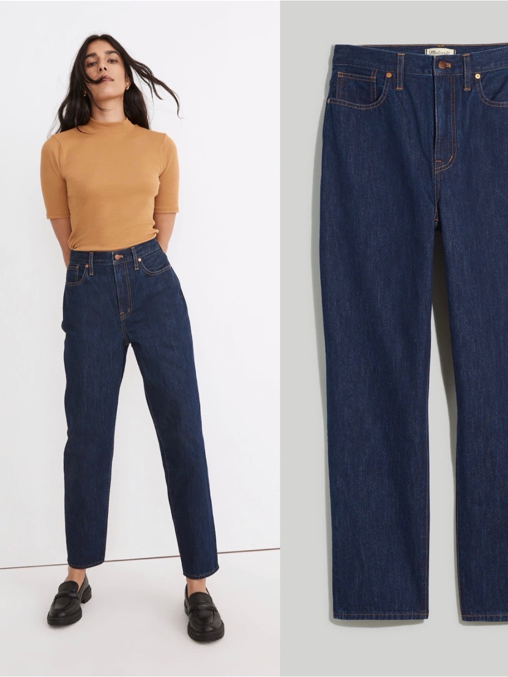 Madewell Baggy Tapered Jeans in Dressier Wash 29